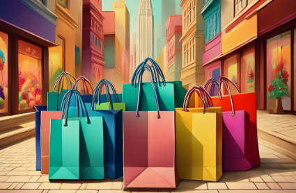 illustration sacs boutiques